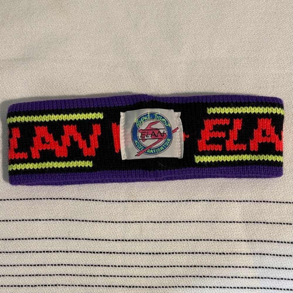 Elan Black and Purple Headband